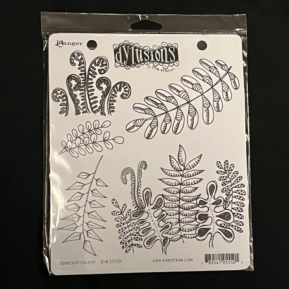 Oodles of Foliage Dylusions stamp set
